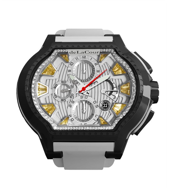 Replica DeLaCour City Ego Episode W Ti/PVD/Citrine Dial WATI0057-1430YELLOW Replica Watch